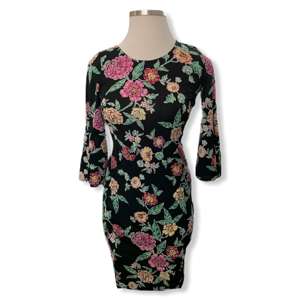 Glamour Black Floral Dress